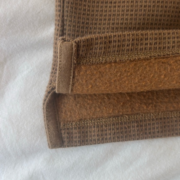 Express Men's Relaxed Mini Geo Textured Hoodie - Brown - Picture 6 of 8